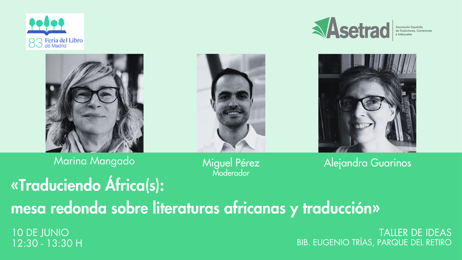 Imagen de la noticia Mesa redonda de Asetrad en la Feria del Libro de Madrid